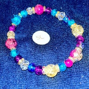 Glass beaded bracelets